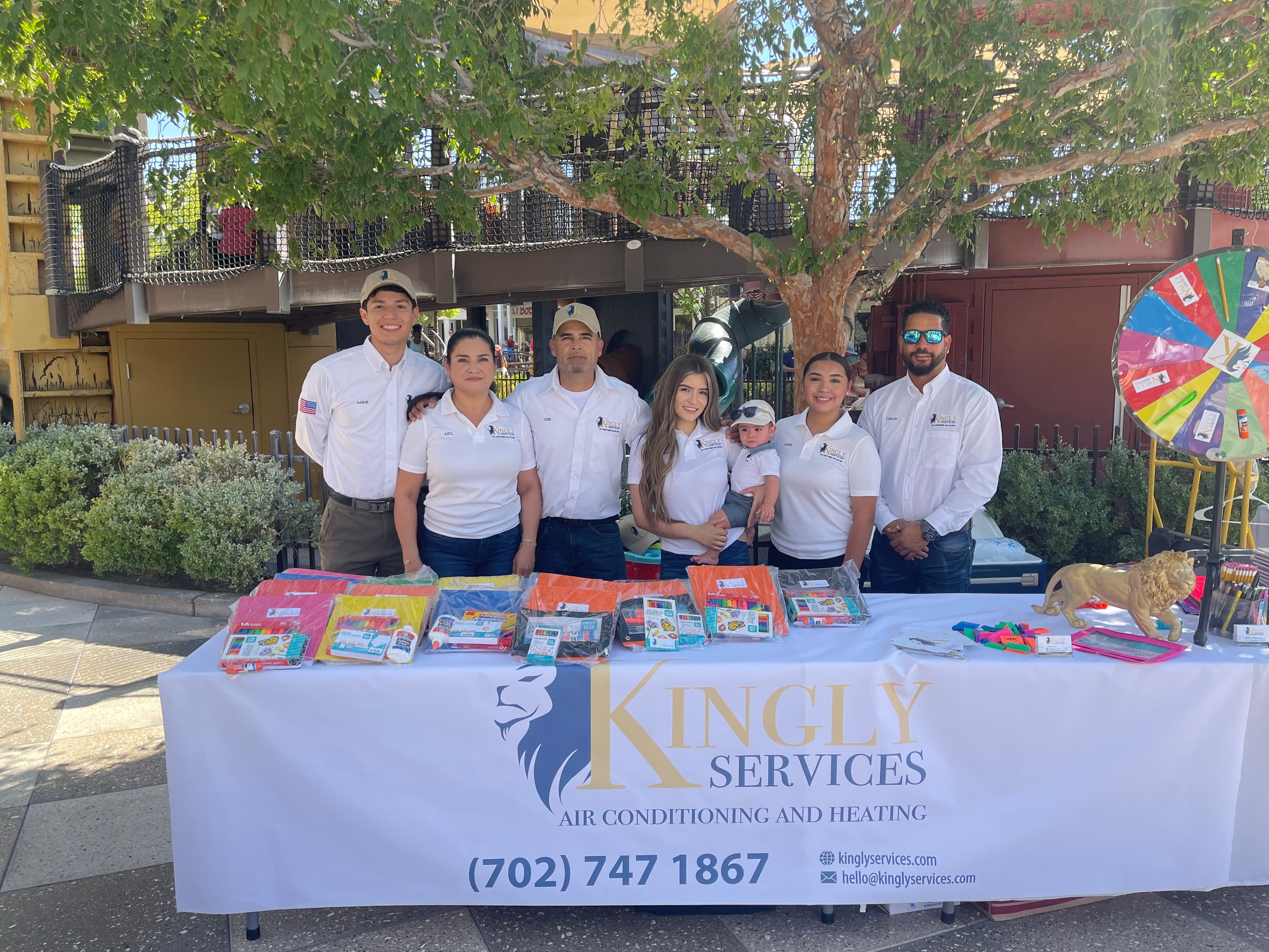 Kingly Services HVAC team at Las Vegas community event